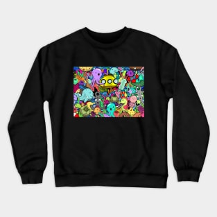 Kawaii-Style Submarine View Crewneck Sweatshirt